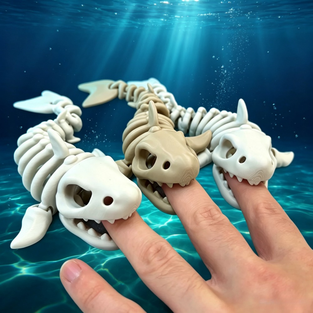 Aquarium Fish Only - Scheletro di Squalo Decorativo per Acquario,