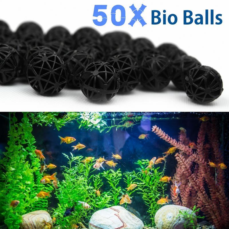Aquarium Fish Ball - 50 Pezzi Sfere Filtranti Bio per