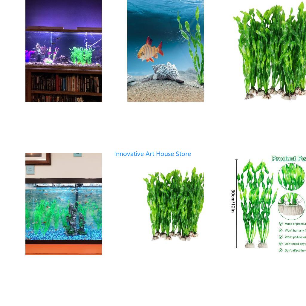 Aquarium Fish Hiding Spot - E1PC Piante acquatiche Foglie per pesci