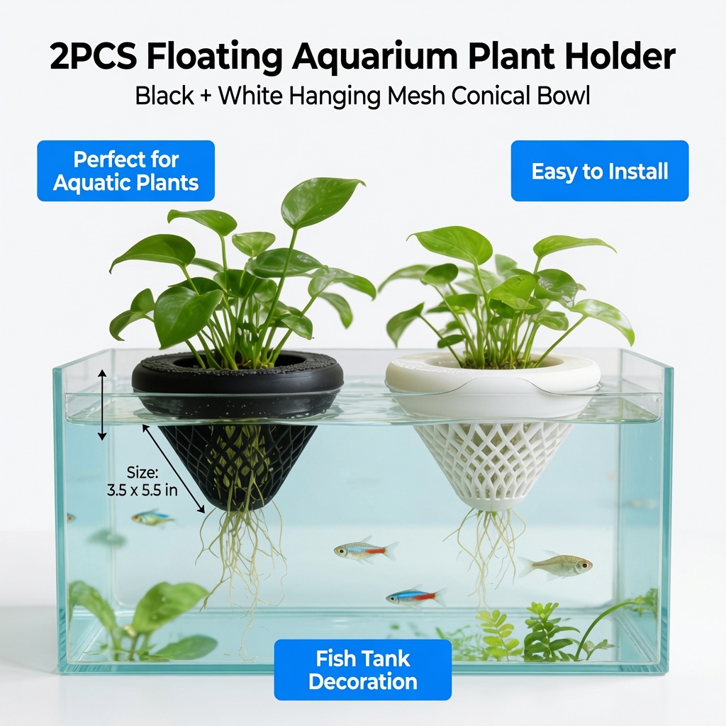 2 Pezzi Portapiante Galleggian - Aquarium Fish Only recensione e prezzo