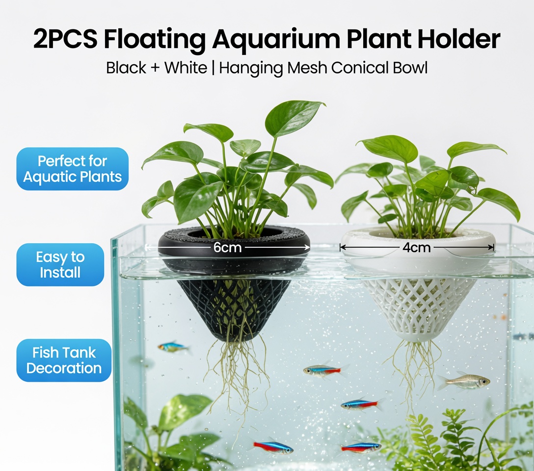 2 Pezzi Portapiante Galleggian - Aquarium Fish Only recensione e prezzo