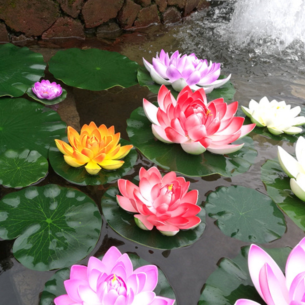 10 Pezzi di Foglie di Loto Sim - Aquarium Fish Pond recensione e prezzo