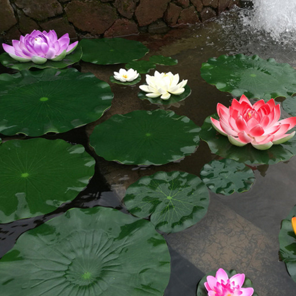 10 Pezzi di Foglie di Loto Sim - Aquarium Fish Pond recensione e prezzo