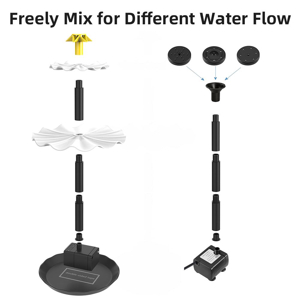 Pompa per fontana solare per v - Aquarium Fish Pond recensione e prezzo