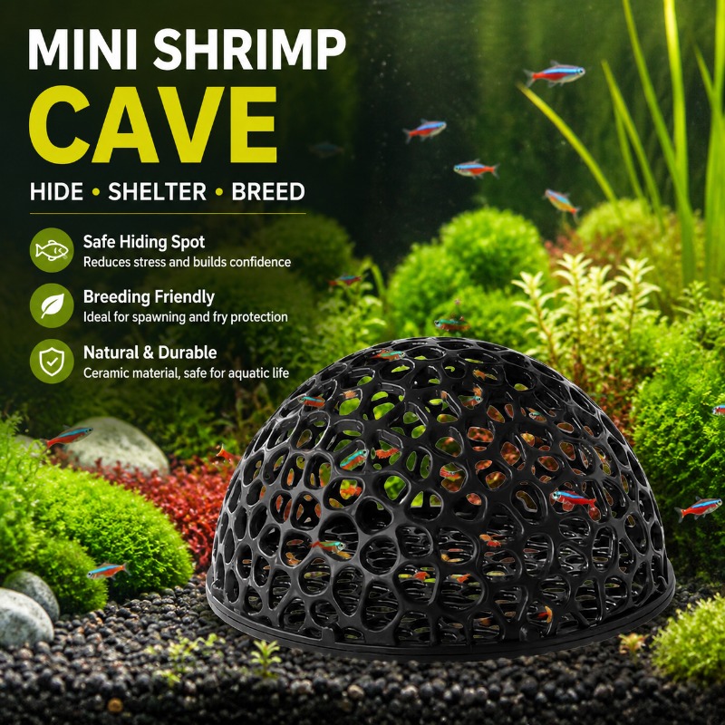 Mini Casetta in Ceramica Poros - Aquarium Fish Hiding Spot recensione e prezzo